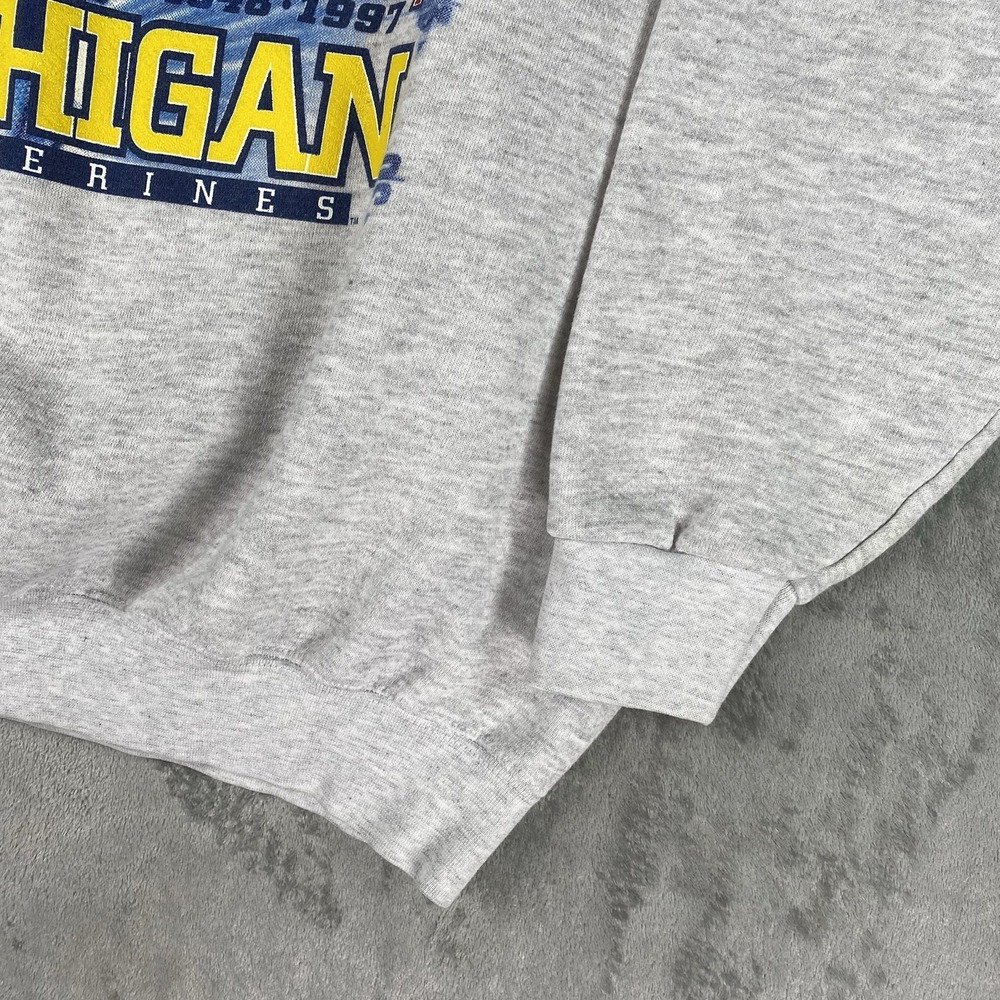 Vintage University Of Michigan Sweatshirt Mens Size XL Wolverines 1997 Rose Bowl - Picture 2 of 12